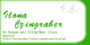 ilona czingraber business card